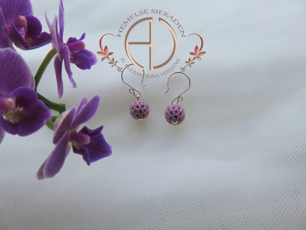 Lisandrinalijn oorbellen smoky amethyst