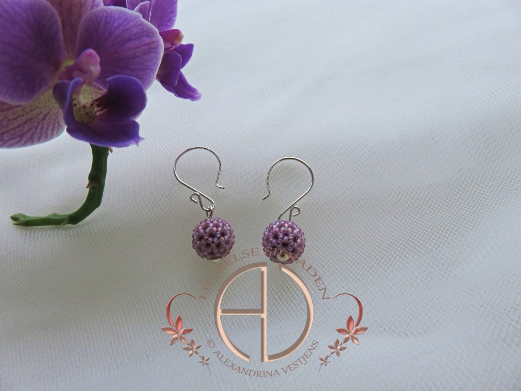 Lisandrinalijn oorbellen smoky amethyst